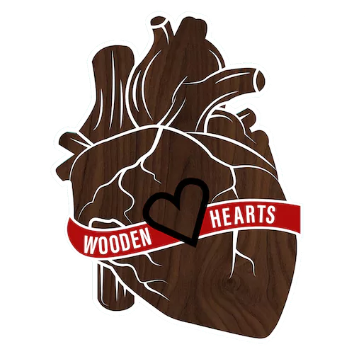 Wooden Hearts: Brand & Website Overhaul logo
