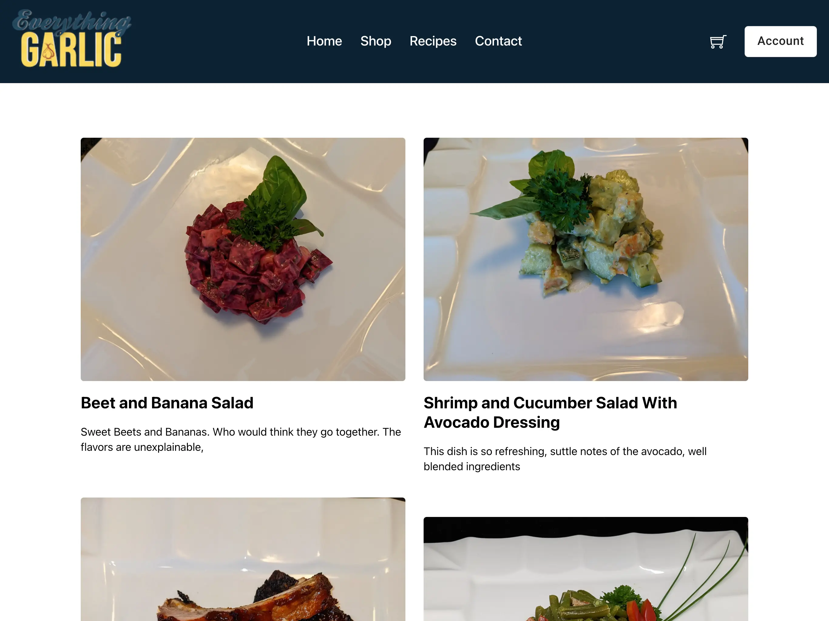 Everything Garlic Website Screenshot 1