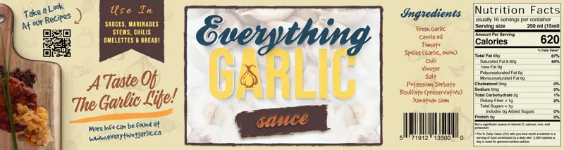 Everything Garlic Label Design 2