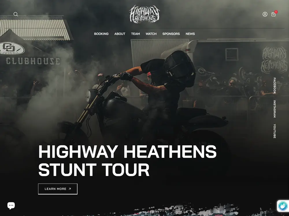 Thumbnail for Highway Heathens: E-commerce & Brand Site