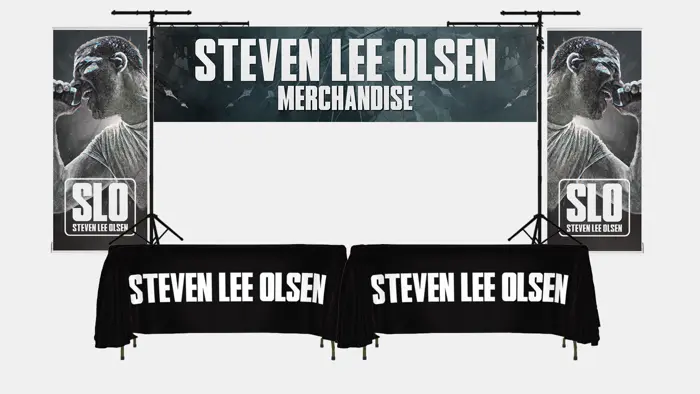 Tour Merch Booth Mockup