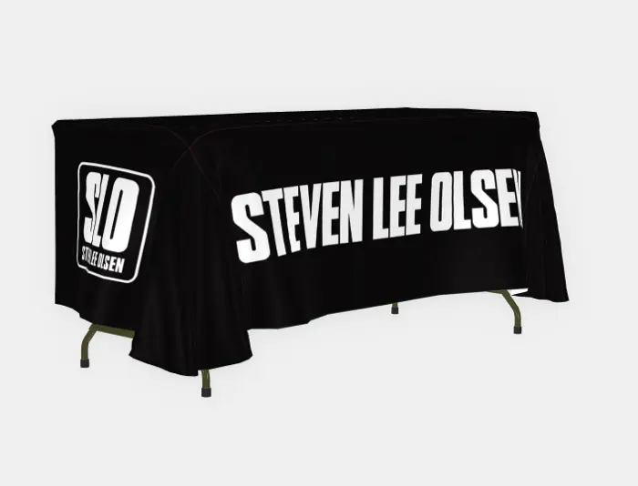Tour Merch Tablecloth Design