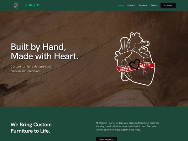 Thumbnail for Wooden Hearts: Brand & Website Overhaul