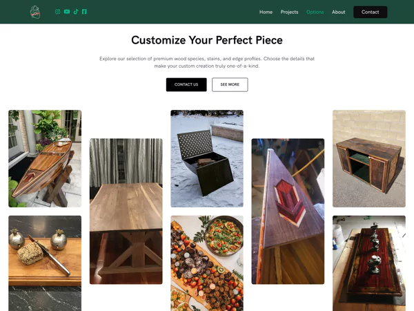 Wooden Hearts Website - Feature 2